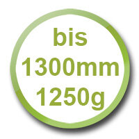bis 1300mm/1250g
