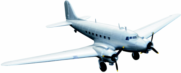 DC-3 C-47 EPO 1600mm silber PNP