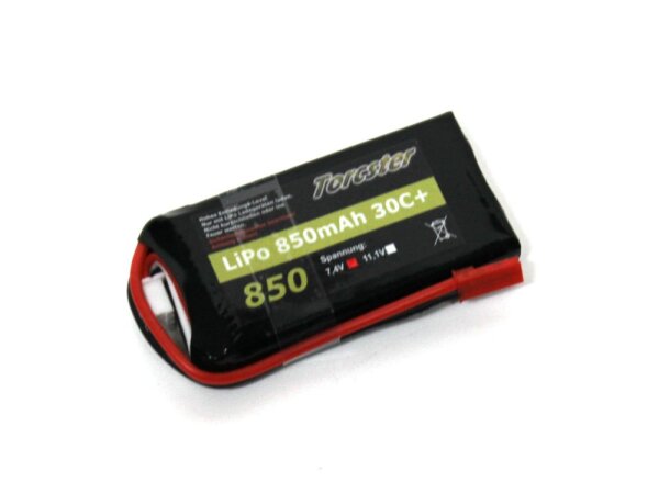 Torcster LiPo 850mAh 2s 7,4V 30C+