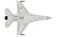 F-16 Fighting Falcon EPO 550mm grau PNP